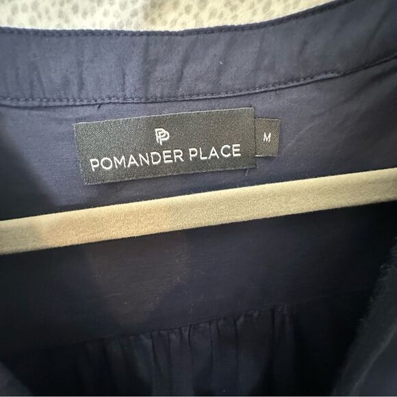 Pomander Place Navy Cotton Kenzo Dress| Size M - Picture 6 of 9